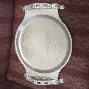 Handwrought Creations By Rodney Kent Serving Tray With Handles